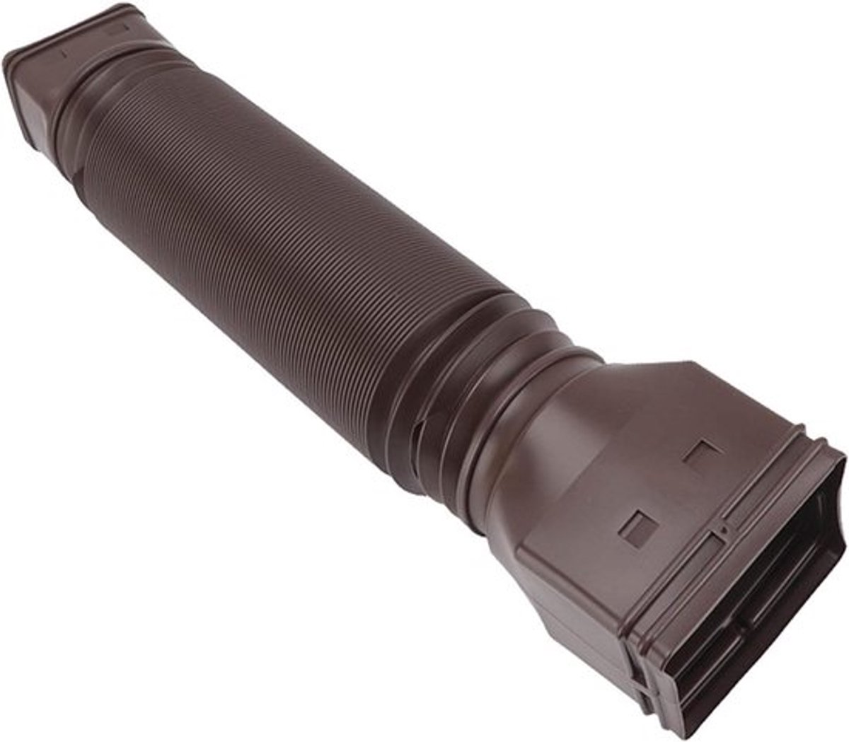 Regenpijp verlenger 2-pack bruin | Intrekbare regengootafvoerpijp | Afvoer regenpijp verlenger | Regenwaterafvoer accessoires