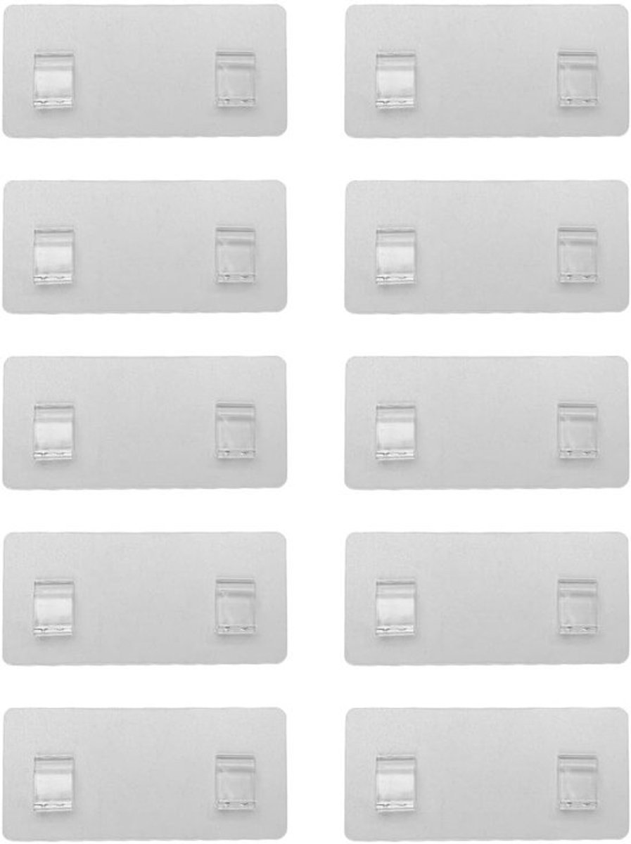 Douche Caddy - 10 Stuks Vervangende Lijm - Sterke Kleverigheid - Geen Boren - Geschikt voor Doucherekken - Transparante Lijm - Draagvermogen tot 18 kg - Muurhaken