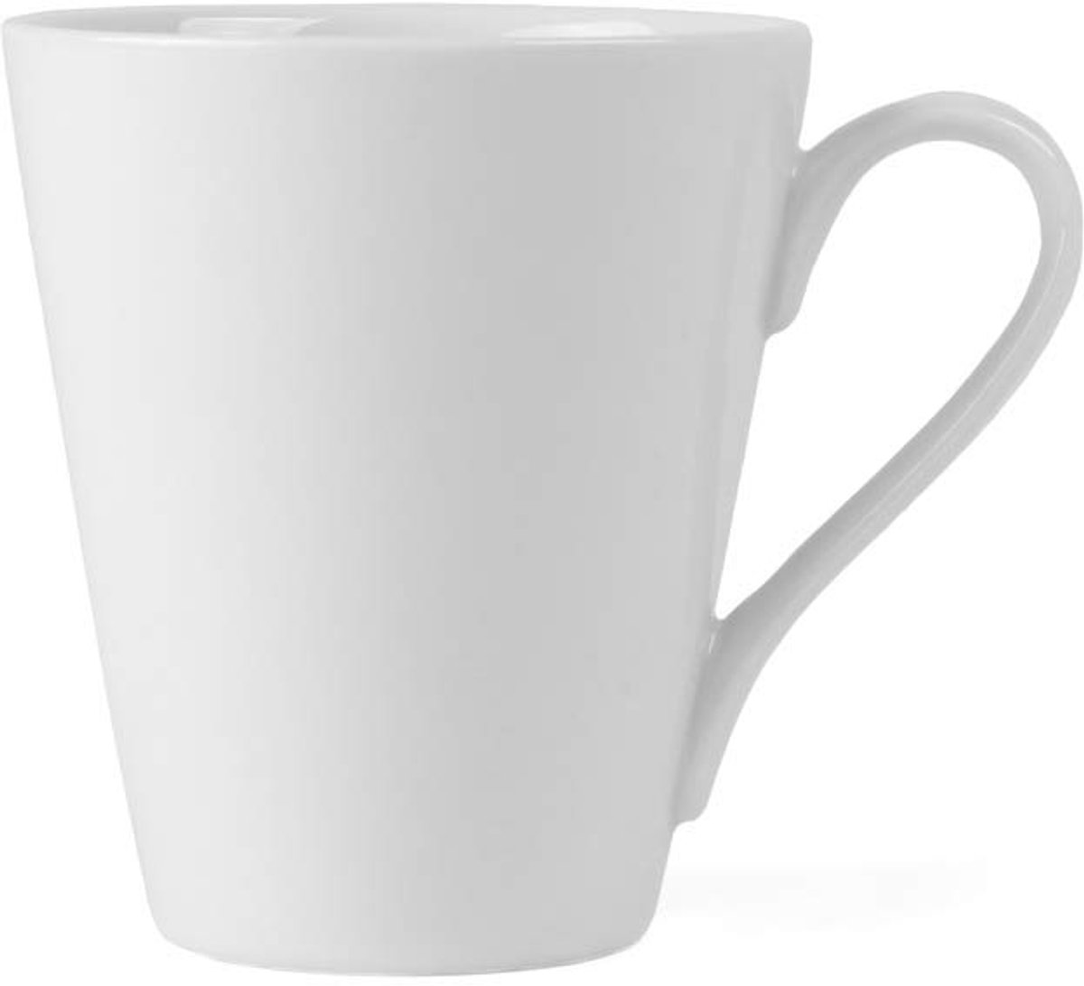 SnelShoppen - Drinkbeker Heike 0,30 l - Wit Porselein - 6 Stuks - Vaatwasmachine Bestendig - Perfect voor Keuken, Feest en Camping - 8,7 x 10 cm