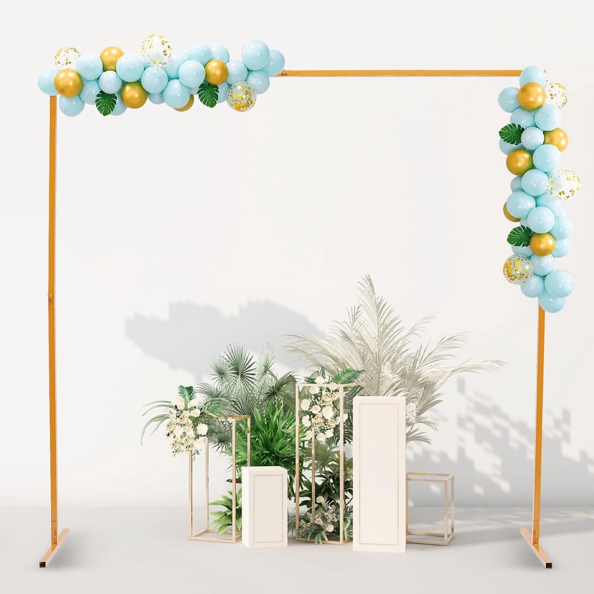Trouwboog van metaal 2m x 2m voor bruiloften, bloemen en ballonnen - Perfect voor ceremonies en decoraties