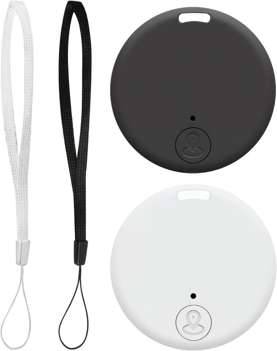 Object Tracker - Mini Zoeker - Spullen Vinden - Bluetooth 5.0 Alarm - 2 Stuks - Wit