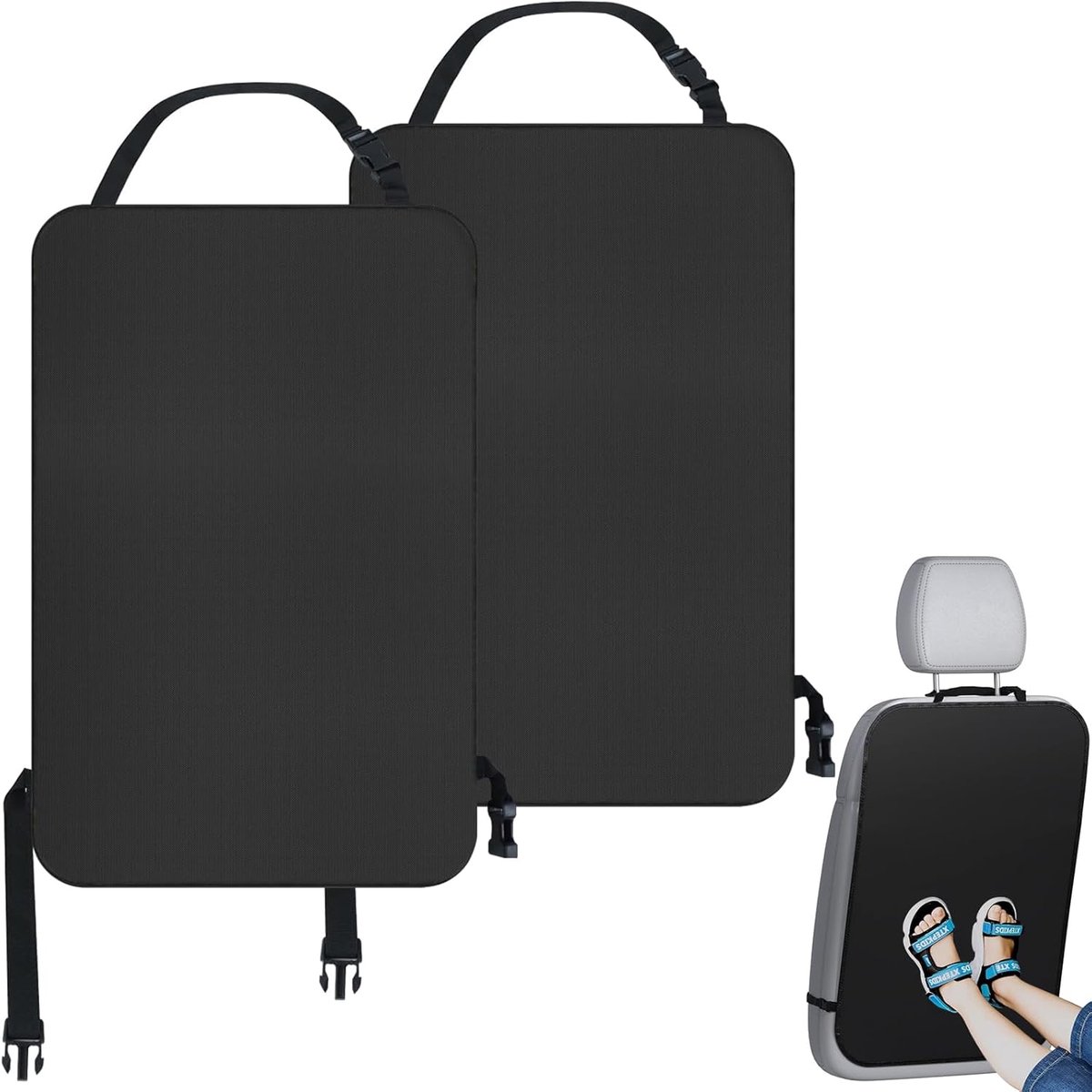 SnelShoppen - 2 Stuks Rugleuningbescherming Auto, Waterdicht en Onderhoudsvriendelijk, Universeel Compatibel voor Kinderen en Honden, Stoelbescherming