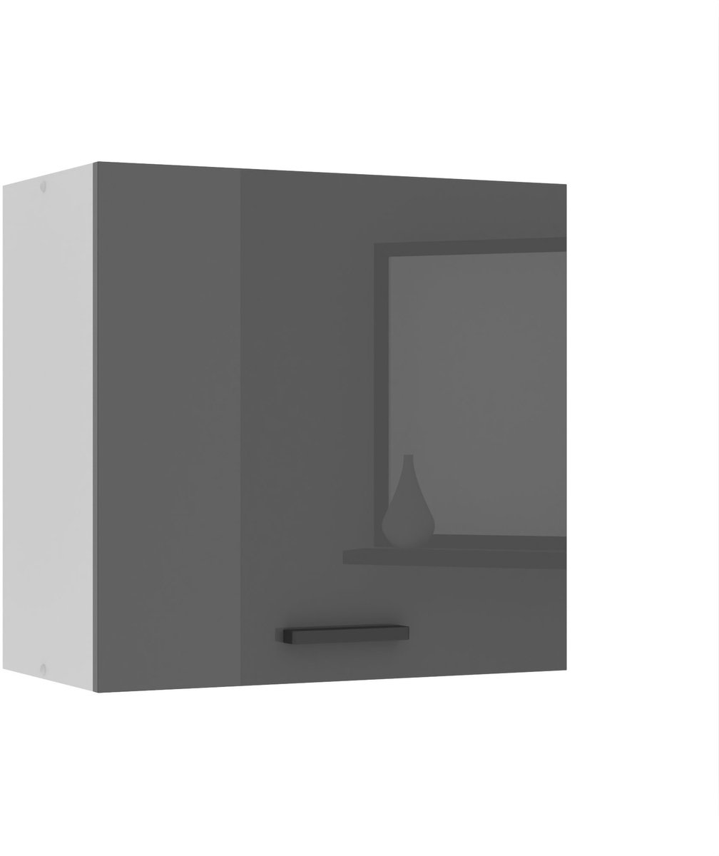 BELINI Hangkast SG 60 cm met 1 Deur - Zilver Hoogglans