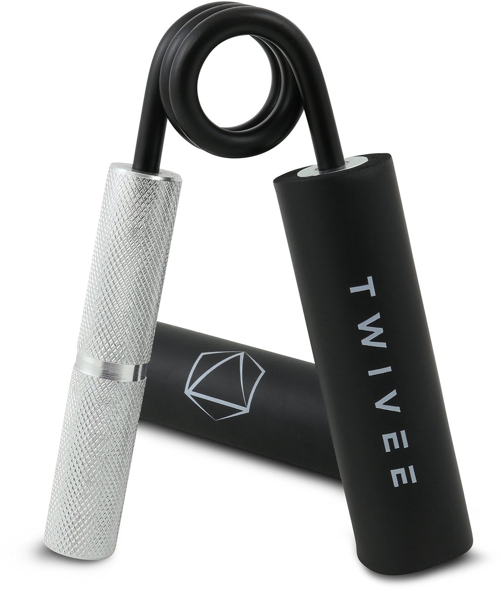 SnelShoppen - Onderarmtrainer - Vingerhalter voor maximale greepkracht - Gehard staal en aluminium - Handtrainer met greeppolster en tas - Handspiertr