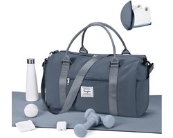 WEPLAN Sporttas Dames Heren Sporttassen met Schoenenvak Reistas Trainingstas Fitness Tas voor Gym Sport Bag Women - ShopVlot