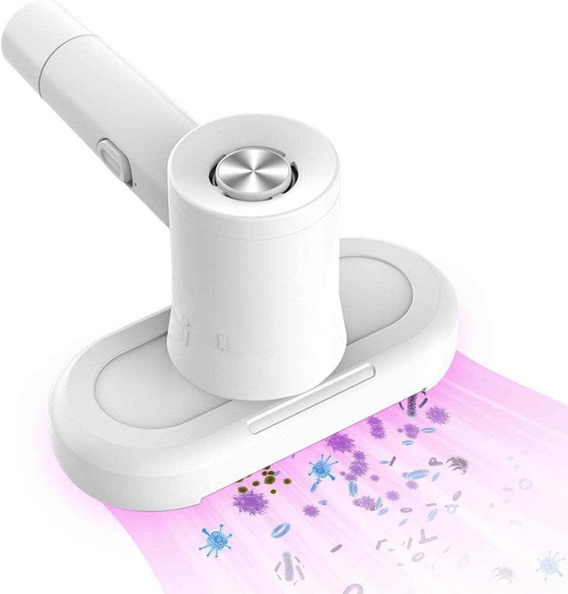 Matrasreiniger Mijtzuiger - Bedstofzuiger Handmodel - Hygiënisch Slapen - Draadloos UV-licht - 30 Min Looptijd - Wit
