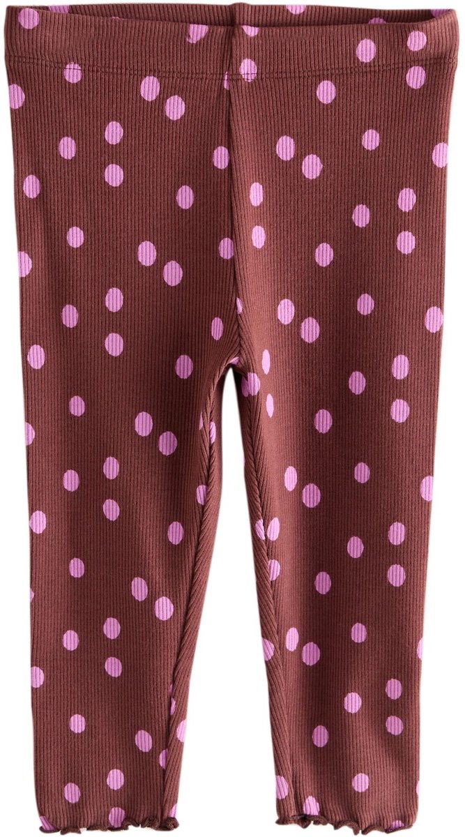 Next - Meisjes - Geribbelde leggings - Bruin
