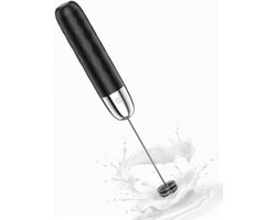 Melkopschuimer - Schuimmaker - Koffie Maken - USB-C Oplaadbaar - 15 Seconden Schuim - Zwart Zilver