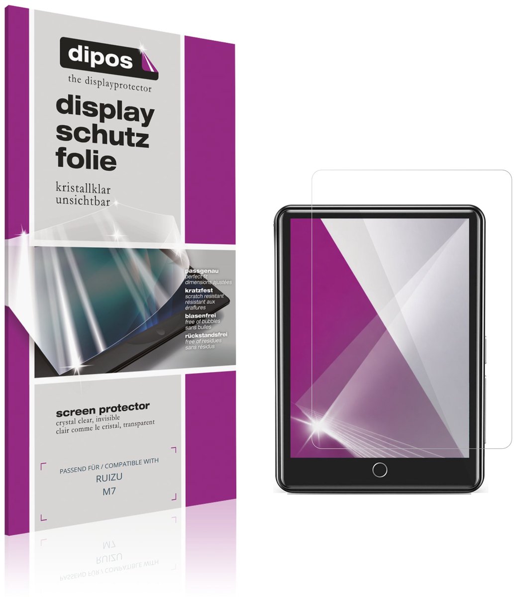 dipos – 4x Beschermfolie geschikt voor RUIZU M7 | Krasbestendige & heldere Screenprotector Ultra-Thin