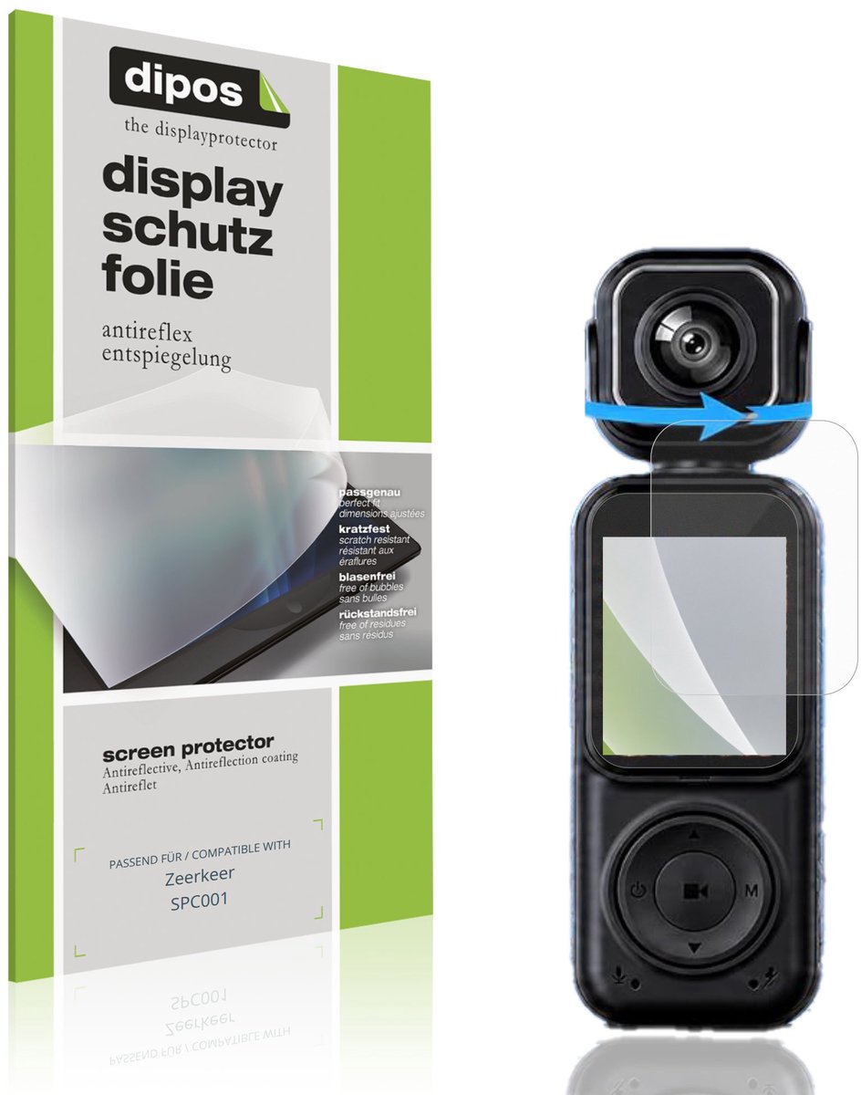 dipos – 4x Matte Beschermfolie geschikt voor Zeerkeer SPC001 | Krasbestendige & antireflecterende Screenprotector Ultra-Thin