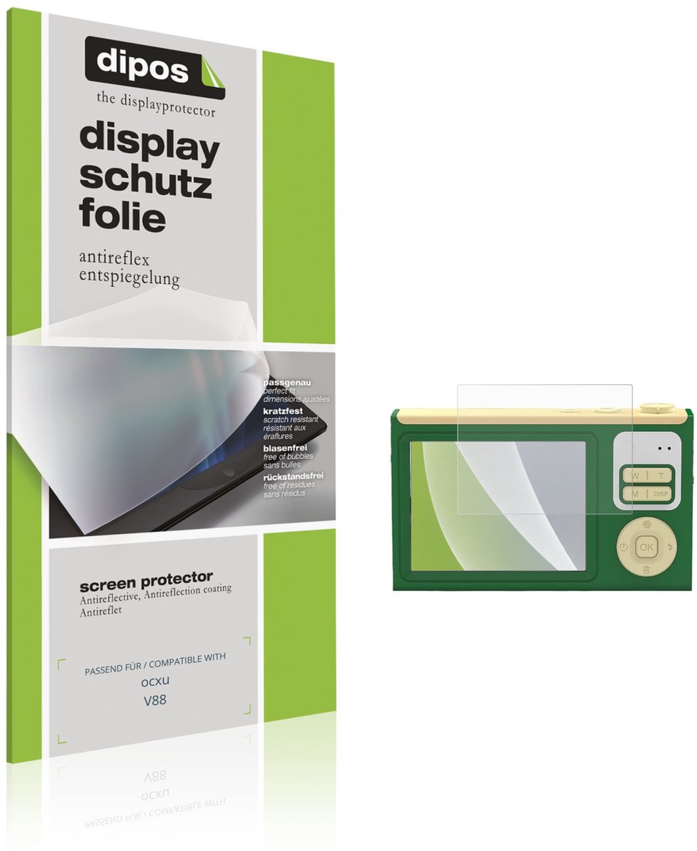 dipos – 4x Matte Beschermfolie geschikt voor ocxu V88 | Krasbestendige & antireflecterende Screenprotector Ultra-Thin