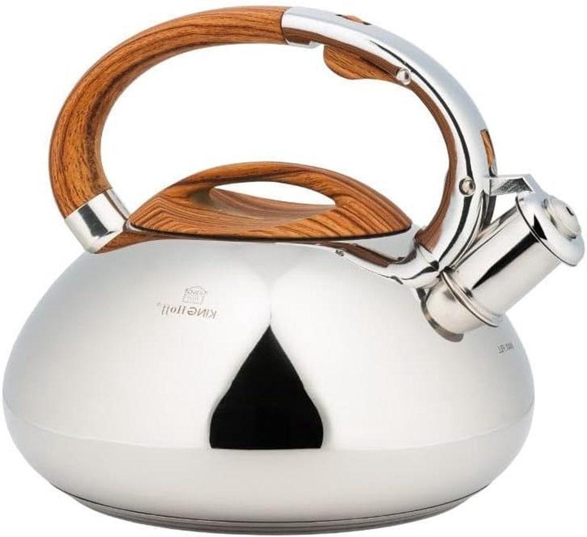Roestvrij stalen ketel - Fluitketel keuken - Water koken - Energiebesparende bodem - 3 Liter - Zilver