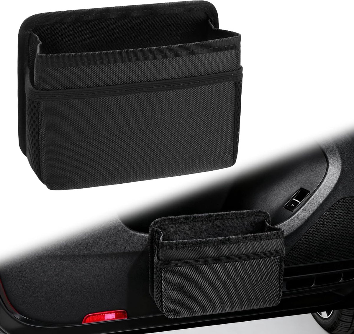 Car Trash Can Multifunction Car Side Door Bin Foldable Car Front Seat Storage Container Universal Mini Hanging Vehicle - ShopVlot