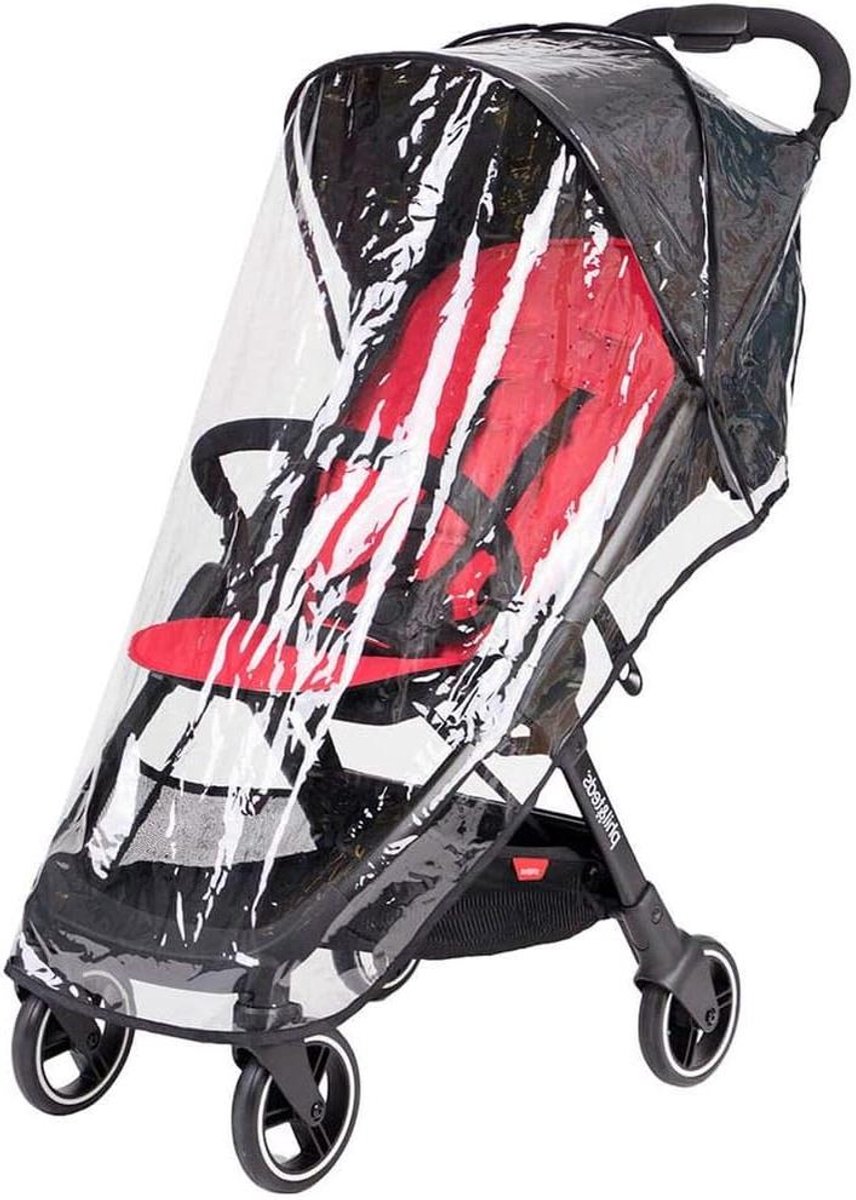 Kinderwagen Regenhoes - Beschermhoes - Alle Weer - Slim Ontwerp - 245 cm - Zwart