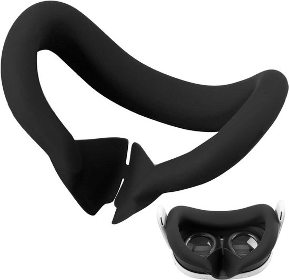 Siliconen oogmasker voor virtual reality bril, comfortabel VR masker, geschikt voor Quest 3, accessoires voor optimale VR beleving