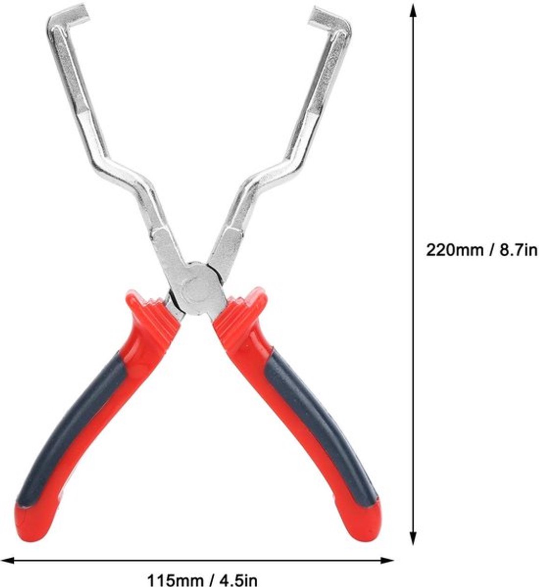 Benzinefilter Demontagetang - Slangklem Verwijderen - Ergonomisch - Rood - Brandstofslang Ontkoppelen - Autoreparatie Gereedschap - Gesch