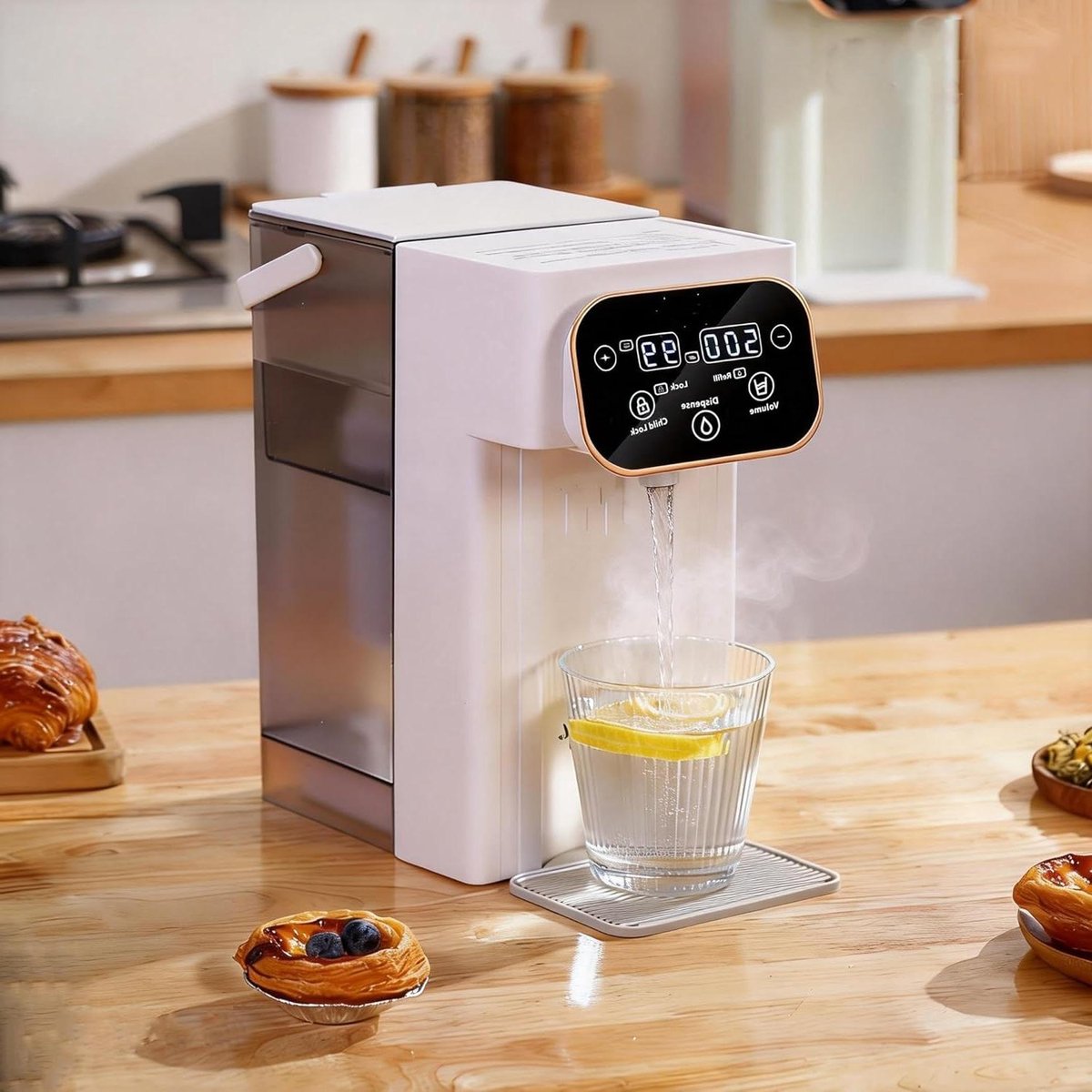 Water Dispenser - Heetwaterkraan - Snel Water Verwarmen - 12 Temperatuurstanden - 3 Liter - Wit