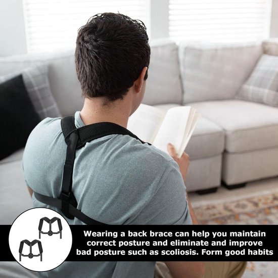 Posture Corrector voor Rug, Nek en Schouders - Houding Verbeteren, Rugsteun en Rechtzetten van de Rug voor Mannen en Vrouwen — afbeelding 3