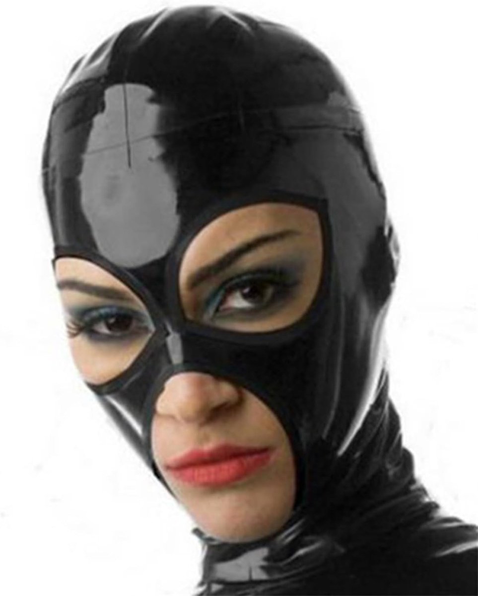 Handgemaakt Latex Masker met Rits, Perfect voor Cosplay Feestkostuums voor Mannen en Vrouwen, Uniek en Comfortabel