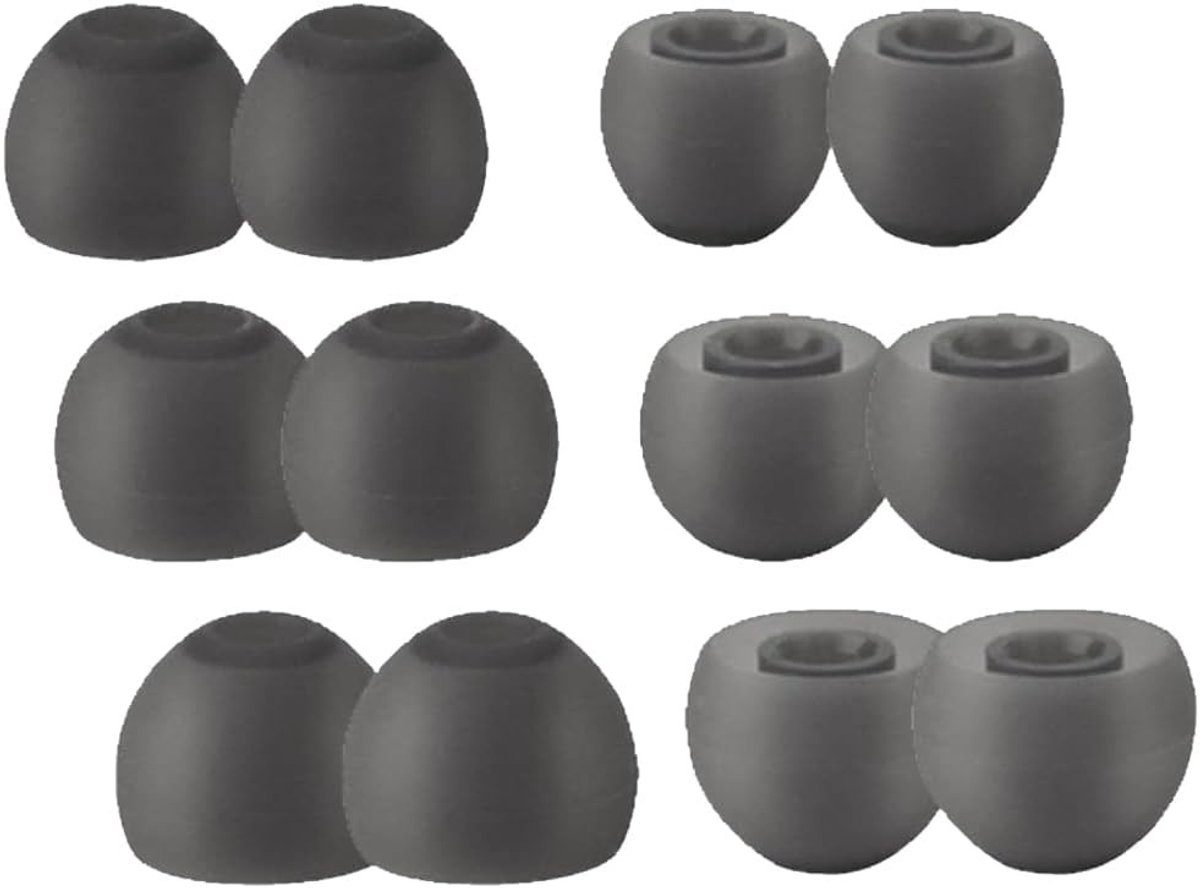 Zachte siliconen oordopjes hoes voor in-ear oordopjes, vervangende kussentjes, 3 maten, 6 paar, ideaal voor comfort en bescherming