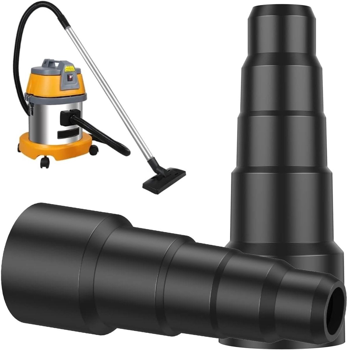 Adapter voor stofzuigers 23/30/34/42/50 mm - Universele PVC slangadapter voor nat en droog gebruik, 5-laags ontwerp, geschikt voor alle standaard stofzuigers