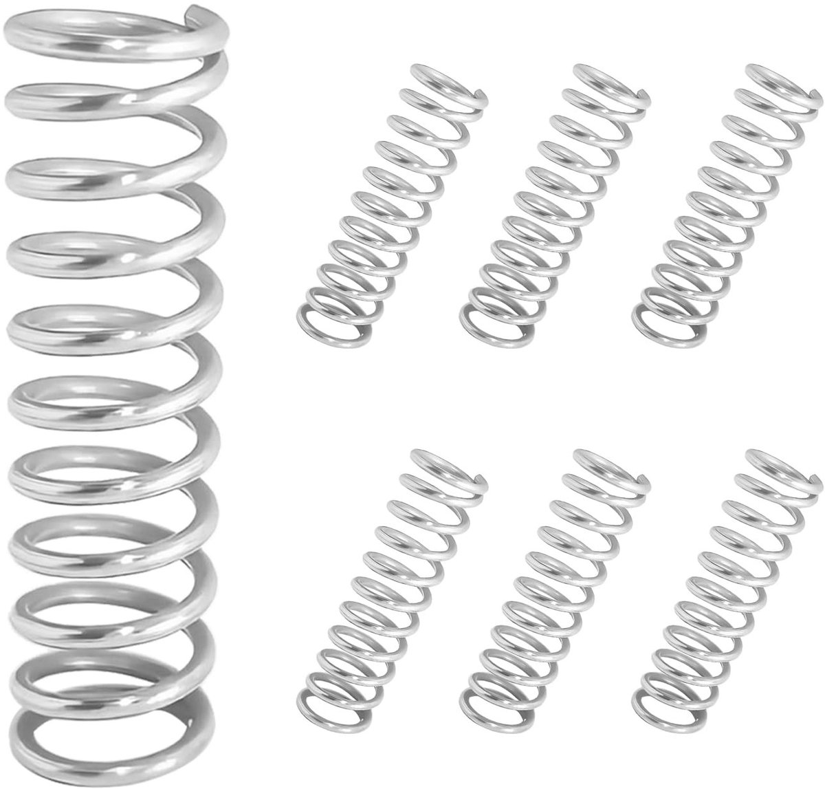 Set van 10 compressieveren van roestvrij staal, 304 staal, 1.2 x 9 x 40 mm, vervangingsveren voor reparatie en projecten