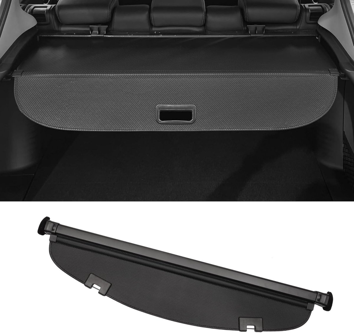 Uitbreidbare bagagehoes voor Mazda CX-5 (2013-2016) - Trunk Shelf, Luggage Beveiliging en Zonnescherm, Canvas en Carbon Fiber Zwart