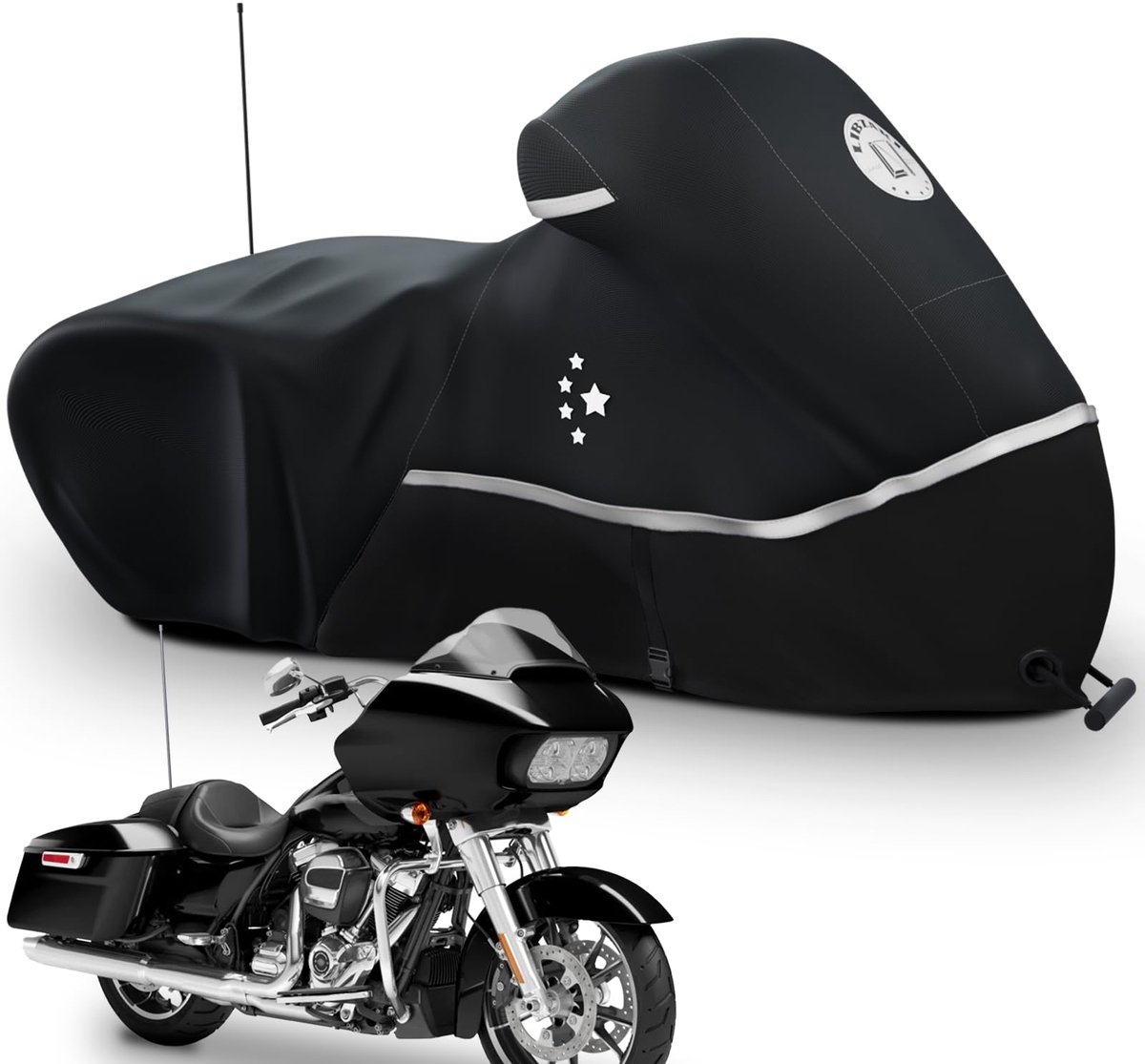 SnelShoppen - Motorhoes voor Touring Modellen Harley Davidson, Electra Glide, Road King, Road Glide, Street Glide, Heritage Classic, Low Rider-ST, Zwa