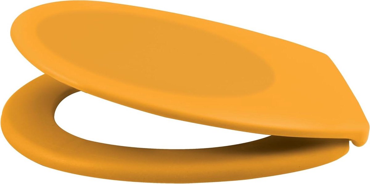 Toiletzitting - Toiletdeksel - Badkamer Upgrade - Soft Close Mechanisme - 44 x 37 cm - Mat Geel