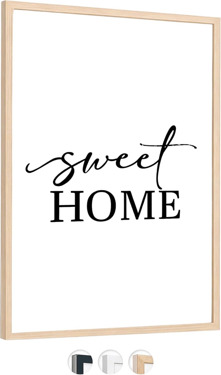SnelShoppen - Fotolijst Hout Bruin voor Posters en Shirts, Onbreekbaar Acrylglas, Perfect voor Diploma's en Herinneringen, Decoratie voor Thuis en Kan