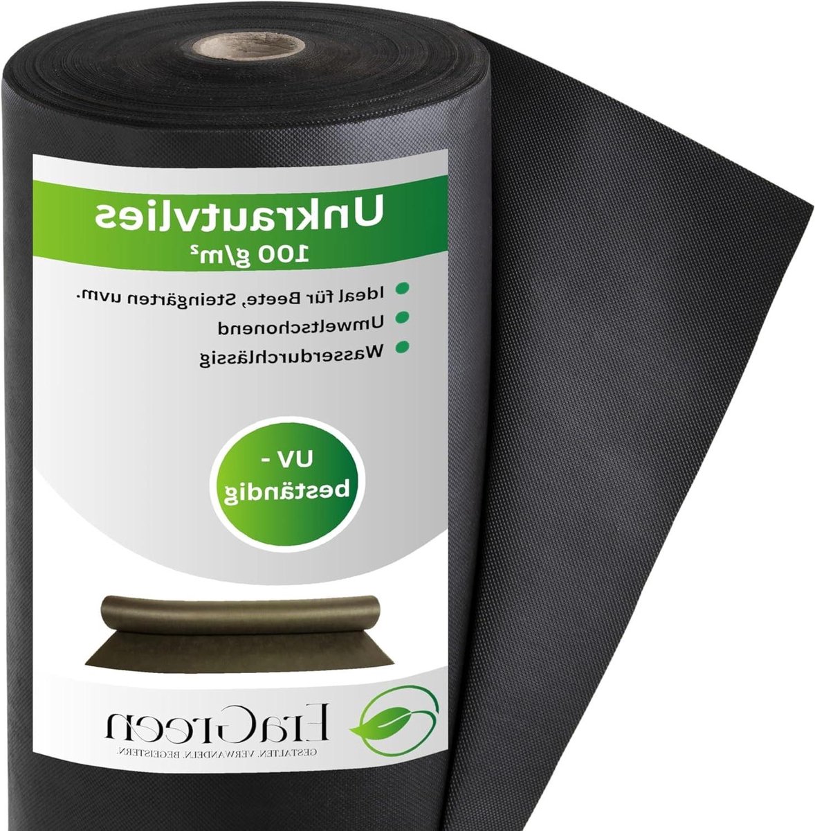 Onkruiddoek Tuin - Worteldoek Vlies - Onkruid Vrij Houden - UV Bestendig Sterk - 16 x 80 meter - Zwart