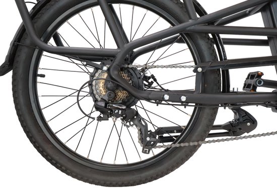 Villette le Prolongé longtail transportfiets zwart van Villette — afbeelding 4