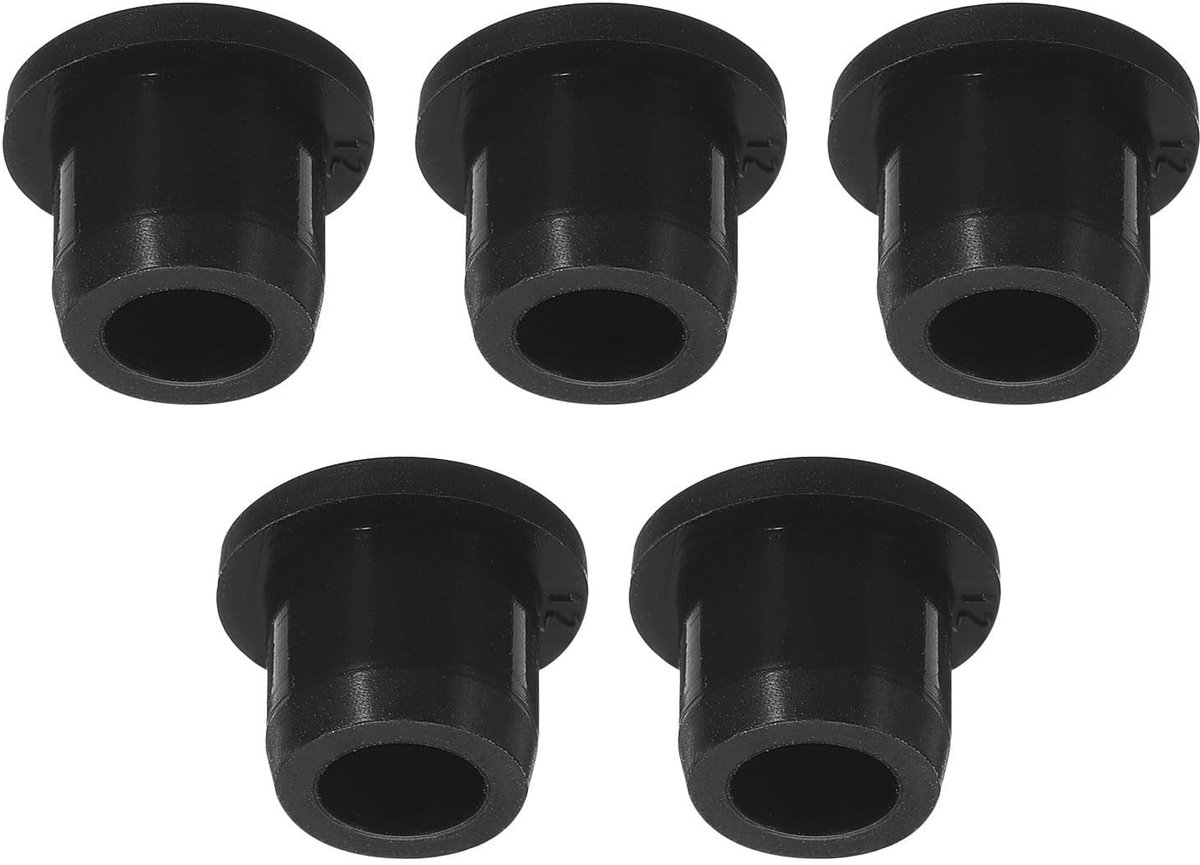 Dailygoods- Knopplug 5 Stuks - Waterdichte Rubber - Temperatuurbestendig tot 250 °C - Eenvoudig te Installeren - Duurzaam - Stevige Pasvorm - Rubberstop