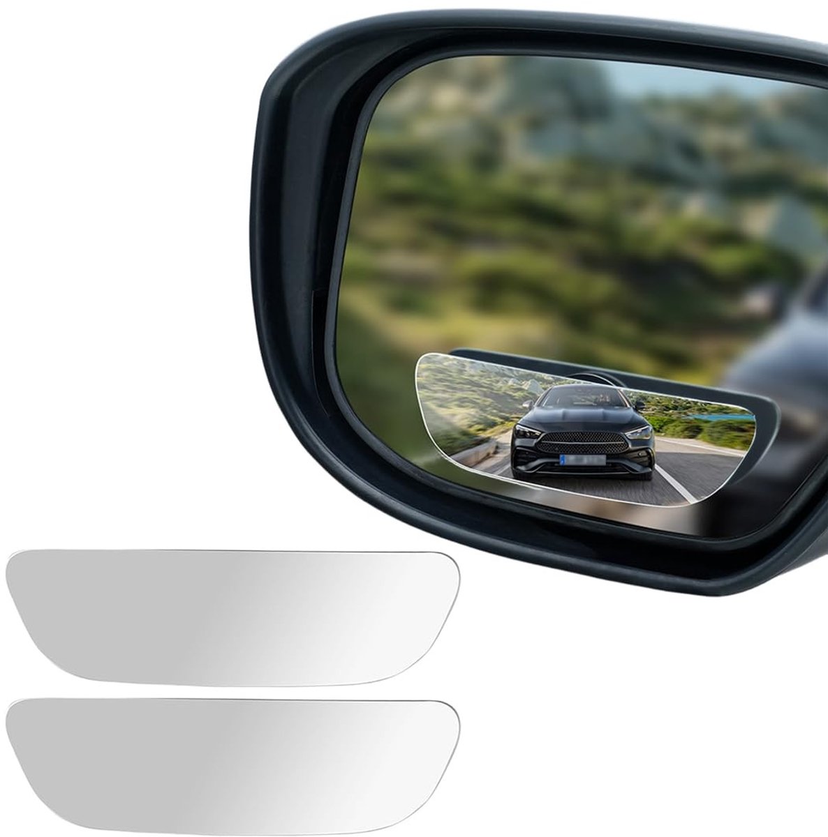 Dailygoods - Dodehoekspiegel voor Auto's - Verstelbare Convexe Spiegels, 2 Stuks