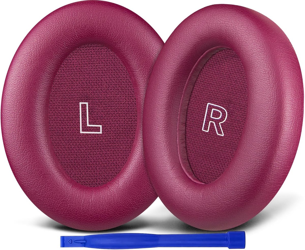 Dailygoods - SOULWIT Vervangende oorkussens voor Bose QC Ultra/New QuietComfort Ultra (2e generatie) draadloze hoofdtelefoon, earpads cushions met zachter proteïneleer, hoogwaardig geluidsisolerend schuim