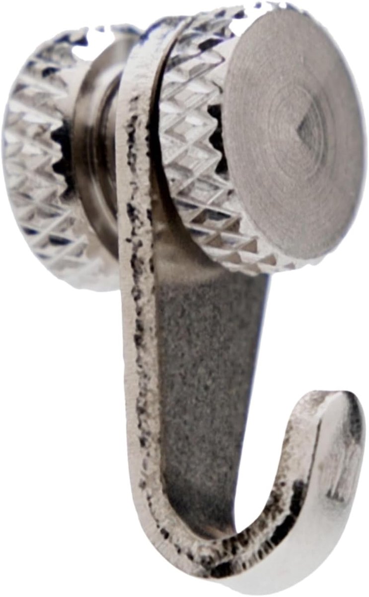Ophanghaak voor Nylon Draad 1,8 mm – Max. 15 kg | Handmatig Instelbaar Zonder Gereedschap | Voor Schilderij Ophangsysteem (6 Stuks)