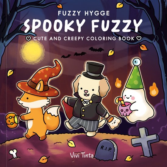 Fuzzy Hygge: Spooky Fuzzy Coloring Book - cover