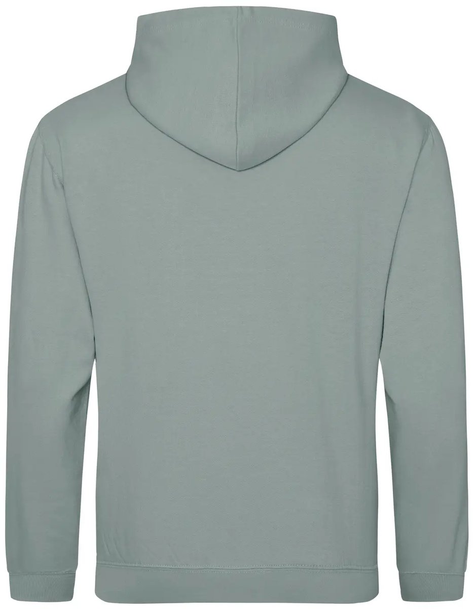 Just Hoods Varsity Zoodie JH053 Charcoal /Jet Zwart