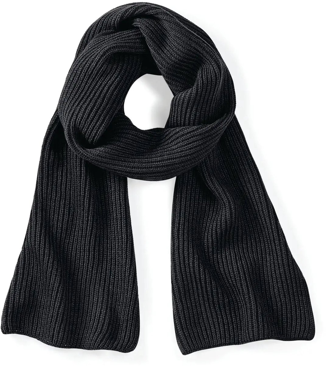 Metro Knitted Scarf - Black - One Size