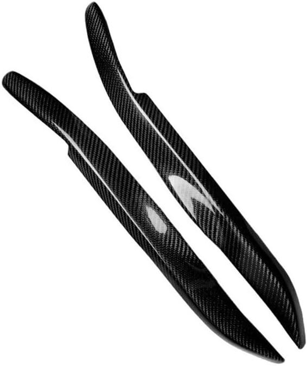 Koplamp Wenkbrauwen - Oogdeksels Links Rechts - Auto Styling - Echte Koolstofvezel - Set van 2 - Zwart