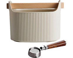 Koffie Knock Box - Afvalbak Koffie - Espresso Bereiden - Schokabsorberend Antislip - 1300 ml - Melk Koffie