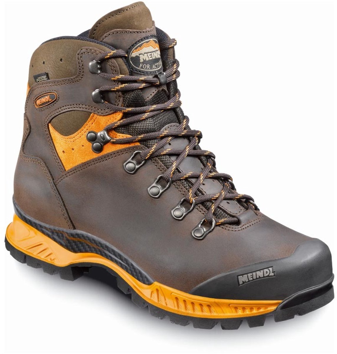 Meindl Softline TOP GTX® Wandelschoenen Heren Mocca 41.5 Oranje
