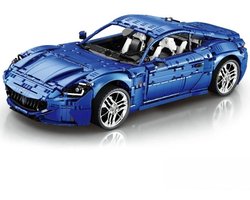 Reobrix 11010 Maserati GranTurismo mega bouwset | City fast champions adventure | Creator classic motor bouwpakket | Technic speelgoed ideas voor volwassenen | Icons furious speed blauw auto geschikt voor Lego | Technische bouwdoos met 5480 bloks