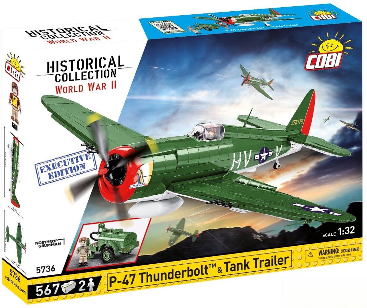 COBI® EXCLUSIVE P-47 Thunderbolt & tankaanhanger - Executive-uitgave - COBI-5736