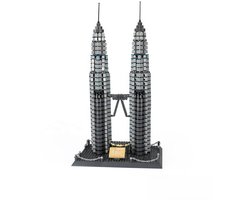 Wange Petronas Twin Towers Bouwset – 1158 Stuks – Kuala Lumpur – Architectuur Model