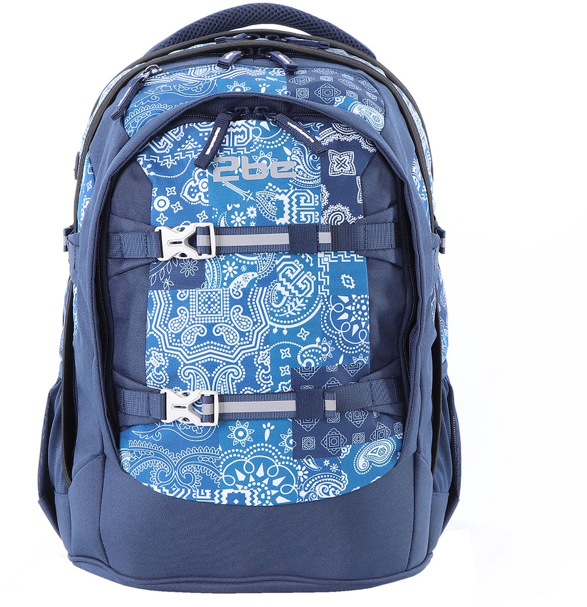 2be Ergonomisch Schoolrugzak met 15 inch laptopvak - Koningsblauw - Koningsblauw