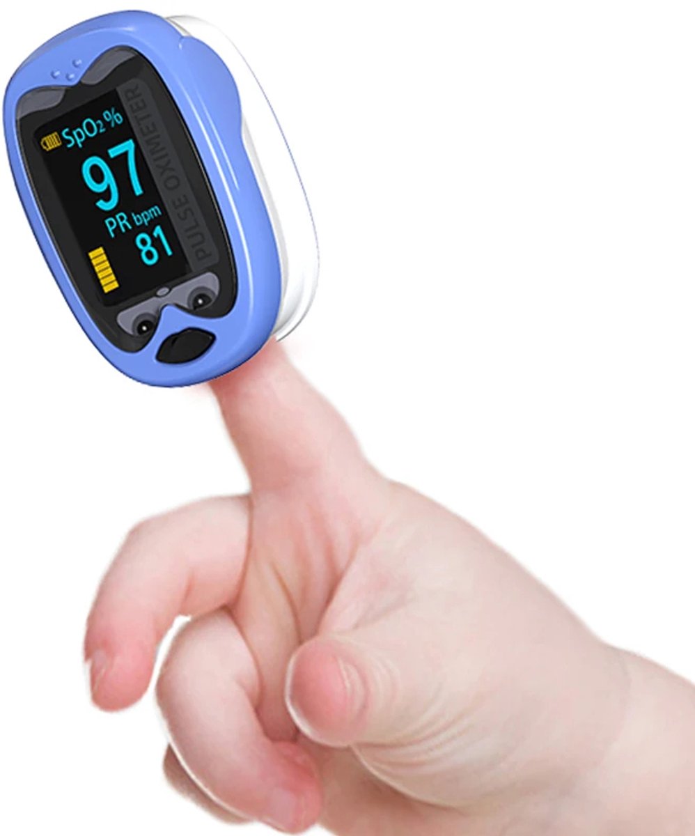 Yonker Professionele Saturatiemeter voor Kinderen - Nauwkeurige en Draagbare - Vinger Pulse Oximeter met Oplaadbare Batterij(Tijger)