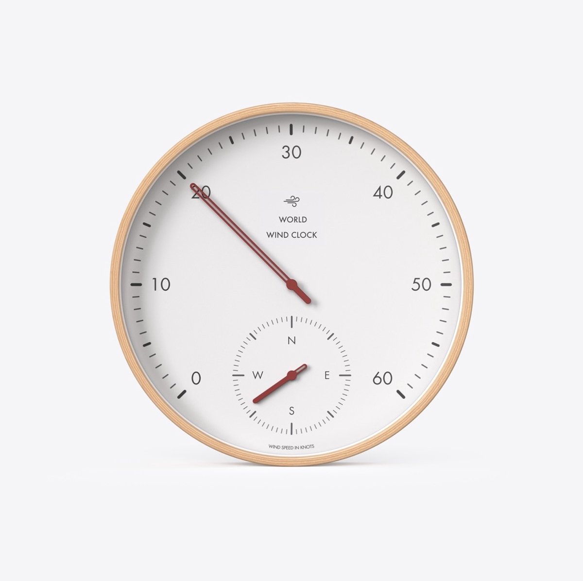 World wind clock