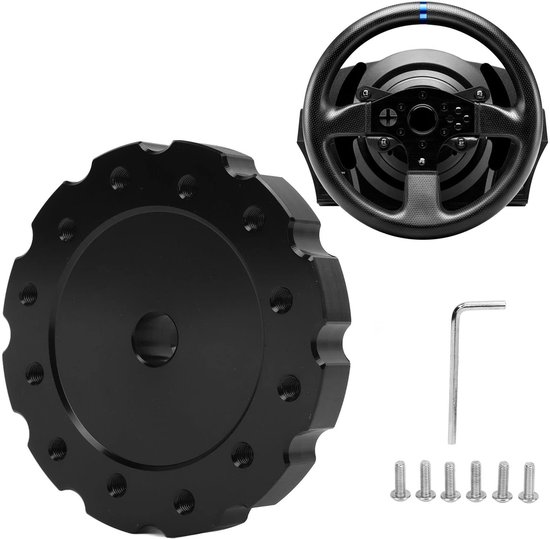ZEYNOMAX - Aluminium Stuurwiel Adapter - Racing Game Upgrade - 73mm Formaat - Gaming Accessoire - Geschikt voor Thrustmaster T500/T300 van zeynomax — afbeelding 2