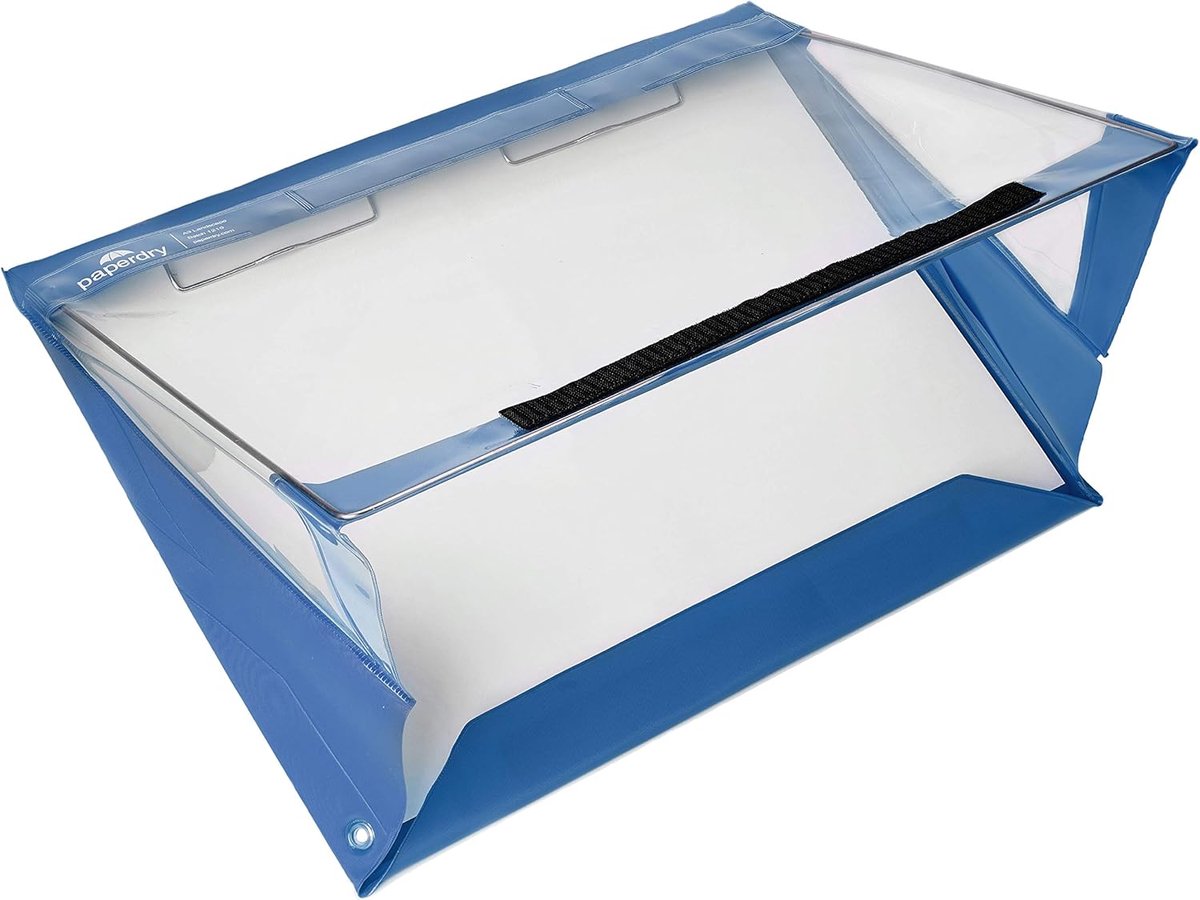 SnelShoppen - Waterproof Clipboard A3 Landscape - Premium PVC Materiaal - Blauw - Ideaal voor Buiten, Camping, Werk en School - 18 Maanden Garantie